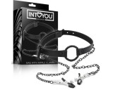 INTOYOU - szájpecek bimbócsipesszel (fekete)