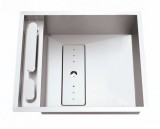 Invisible 40R 1B síkba építhető mosogatótálca + csaptelep Rodi Elite (40x40 cm)