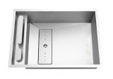 Invisible 50R 1B síkba építhető mosogatótálca + csaptelep Rodi Elite (50x40 cm)
