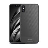 Ipaky Apple iPhone XS Max 6.5 szilikon telefonvédő (ultravékony, karbon minta) szürke