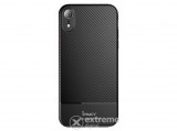 Ipaky telefonvédő gumi/szilikon tok Apple iPhone XR (6,1") készülékhez, fekete