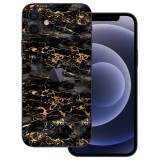 iPhone 12 - Fekete-arany márvány fólia