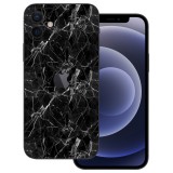 iPhone 12 - Fekete márvány mintás fólia