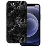 iPhone 12 Pro - Fekete márvány mintás fólia