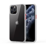 iPhone 12 Pro Max hátlaptok, telefon tok, ütésálló, matt kerettel, átlátszó, Devia Shark