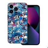 iPhone 13 Pro Max - Kék graffiti mintás fólia