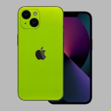 iPhone 14 - Fényes metál lime hátlap fólia