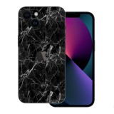 iPhone 14 Plus - Fekete márvány mintás fólia