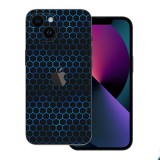 iPhone 14 Plus - Kék méhsejt hátlap fólia