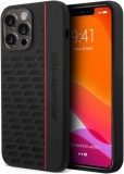 iPhone 14 Plus szilikon tok, hátlap tok, fekete-piros, Mercedes AMG, AMHCP14M2SPCK