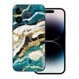 iPhone 14 Pro - Kék agata mintás fólia
