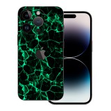 iPhone 14 Pro - Zöld füstcsíkos hátlap fólia