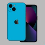 iPhone 15 Plus - Fényes metál világoskék hátlap fólia