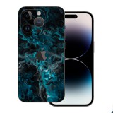 iPhone 15 Pro - Kék márvány mintás fólia