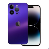 iPhone 15 Pro Max - Matt króm szatén lila hátlap fólia