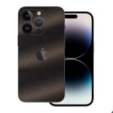 iPhone 15 Pro - Szemcsés matt fekete hátlap fólia