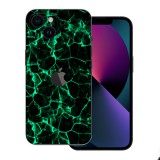 iPhone 15 - Zöld füstcsíkos hátlap fólia