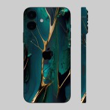 iPhone 16 - Arany-türkiz márvány hátlap fólia