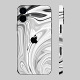 iPhone 16 - Black and white liquid hátlap fólia