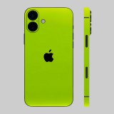 iPhone 16 - Fényes metál lime hátlap fólia