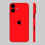 iPhone 16 - Fényes piros hátlap fólia