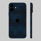 iPhone 16 - Kék méhsejt hátlap fólia
