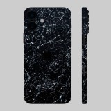 iPhone 16 - Koszos fekete márvány mintás hátlap fólia