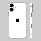 iPhone 16 - Matt fehér hátlap fólia