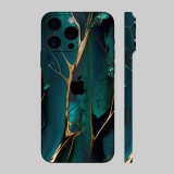 iPhone 16 Pro - Arany-türkiz márvány hátlap fólia