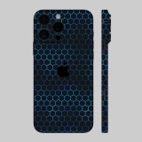 iPhone 16 Pro - Kék méhsejt hátlap fólia