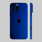 iPhone 16 Pro - Matt króm sötétkék hátlap fólia