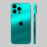 iPhone 16 Pro - Matt króm türkiz hátlap fólia