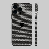 iPhone 16 Pro Max - 3D fekete karbon hátlap fólia