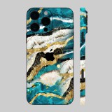 iPhone 16 Pro Max - Kék agata mintás hátlap fólia