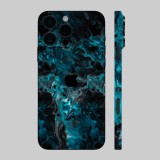 iPhone 16 Pro Max - Kék márvány mintás hátlap fólia