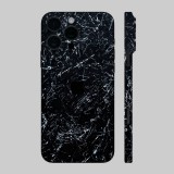 iPhone 16 Pro Max - Koszos fekete márvány mintás hátlap fólia