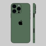 iPhone 16 Pro Max - Matt katonai zöld hátlap fólia