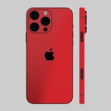 iPhone 16 Pro Max - Matt króm piros hátlap fólia