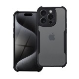 iPhone 16 Pro Max ütésálló tok erősített peremmel, fekete