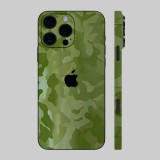 iPhone 16 Pro Max - Zöld katonai mintás hátlap fólia