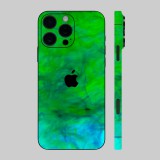 iPhone 16 Pro Max - Zöld-kék festék hátlap fólia