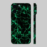 iPhone 16 Pro - Zöld füstcsíkos hátlap fólia