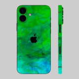 iPhone 16 - Zöld-kék festék hátlap fólia