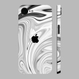 iPhone 16e - Black and white liquid hátlap fólia