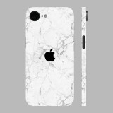 iPhone 16e - Fehér márvány mintás hátlap fólia