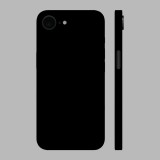 iPhone 16e - Fényes fekete hátlap fólia