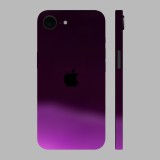 iPhone 16e - Fényes sötét lila hátlap fólia