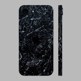 iPhone 16e - Koszos fekete márvány mintás hátlap fólia