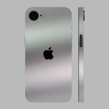 iPhone 16e - Matt króm ezüst hátlap fólia