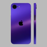 iPhone 16e - Matt króm szatén lila hátlap fólia